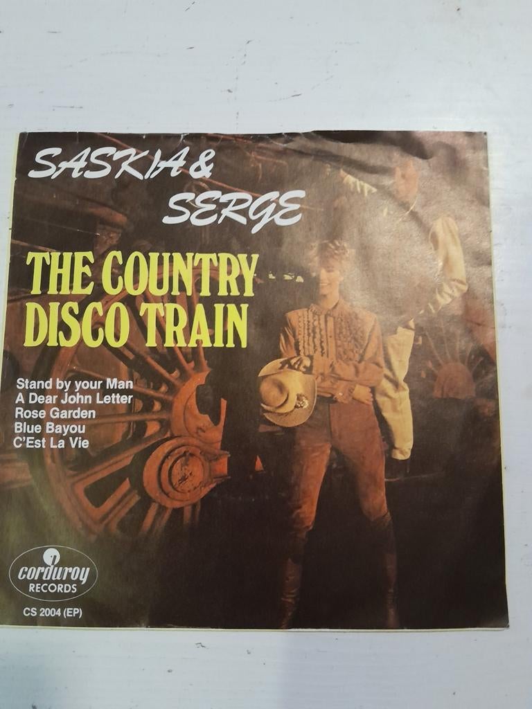 Saskia & serge 7inch the country disco train, Cd's en Dvd's, Vinyl Singles, Ophalen of Verzenden, Zo goed als nieuw, Country en Western