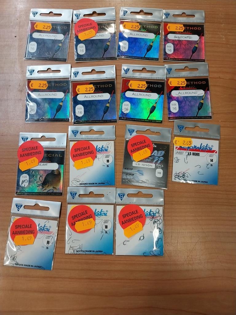 15 pakjes gamakatsu haken, Ophalen of Verzenden, Nieuw, Haak