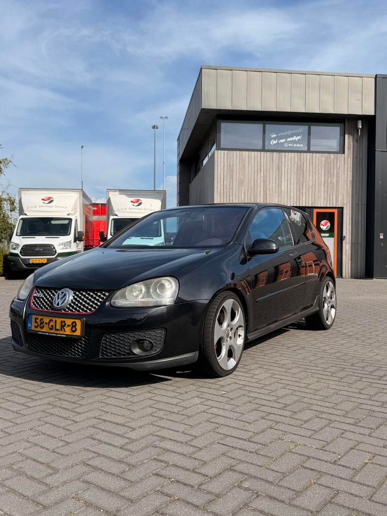 Volkswagen Golf 5 GTI 3-deurs Zwart DSG 270pk 420nm koppel, 65 €/maand, USB, Zwart, 4 cilinders