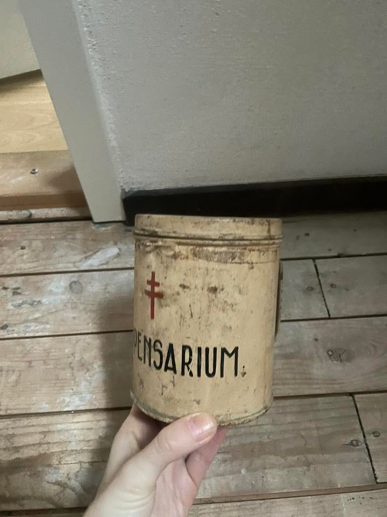 Collectebus antiek vintage, Rond, Ophalen of Verzenden, Zo goed als nieuw, Aardewerk