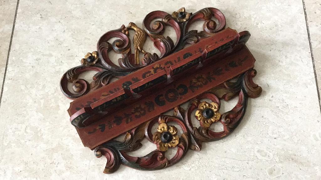 Hindeloopen pijpenrek., Ophalen of Verzenden