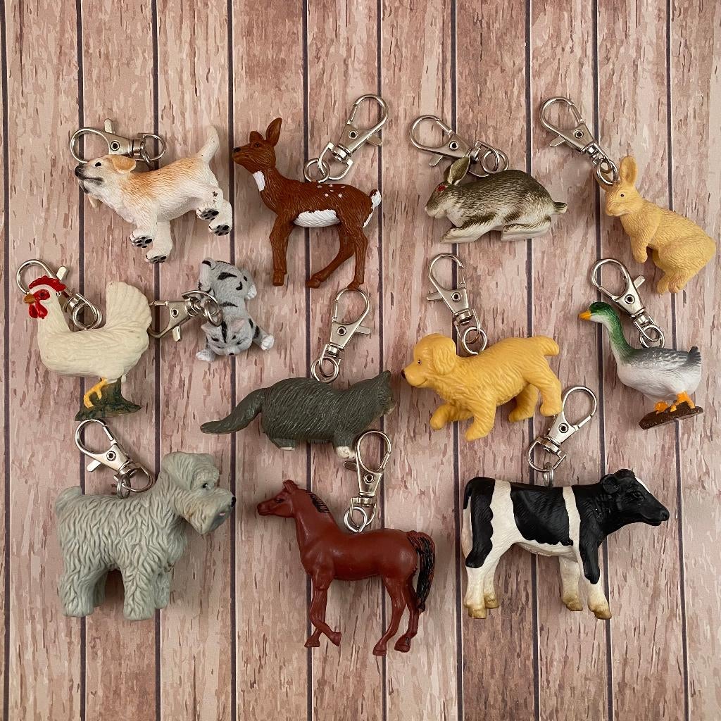 sleutelhanger / sleutelhangers vintage speelgoed dieren, Verzamelen, Sleutelhangers, Zo goed als nieuw, Dier of Natuur, Ophalen of Verzenden