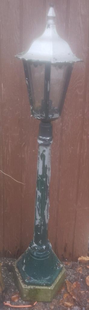 Lantaarnpaal opknapper 1,17 hoog, Tuin en Terras, Buitenverlichting, Ophalen, Gebruikt, Staande lamp, Netvoeding