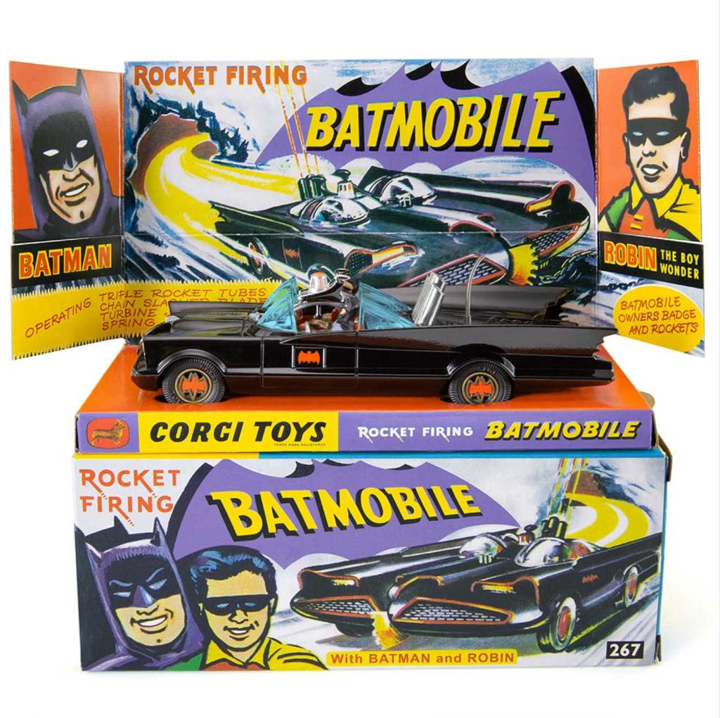 Batmobile GLANZEND ZWART CORGI Model Club  SCHAAL 1:46 R 267, Hobby en Vrije tijd, Modelauto's | 1:43, Verzenden, Nieuw, Auto