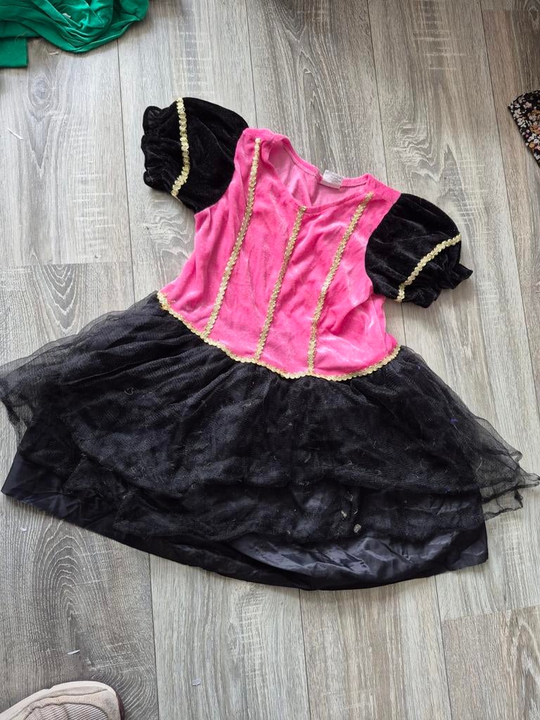 Pietenjurk roze/zwart maat 6-8 jaar, Ophalen of Verzenden