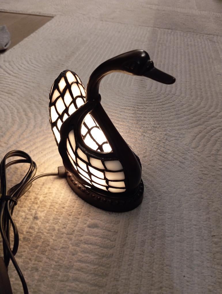 Lamp Tiffany, Ophalen of Verzenden, Zo goed als nieuw, Glas, Minder dan 50 cm