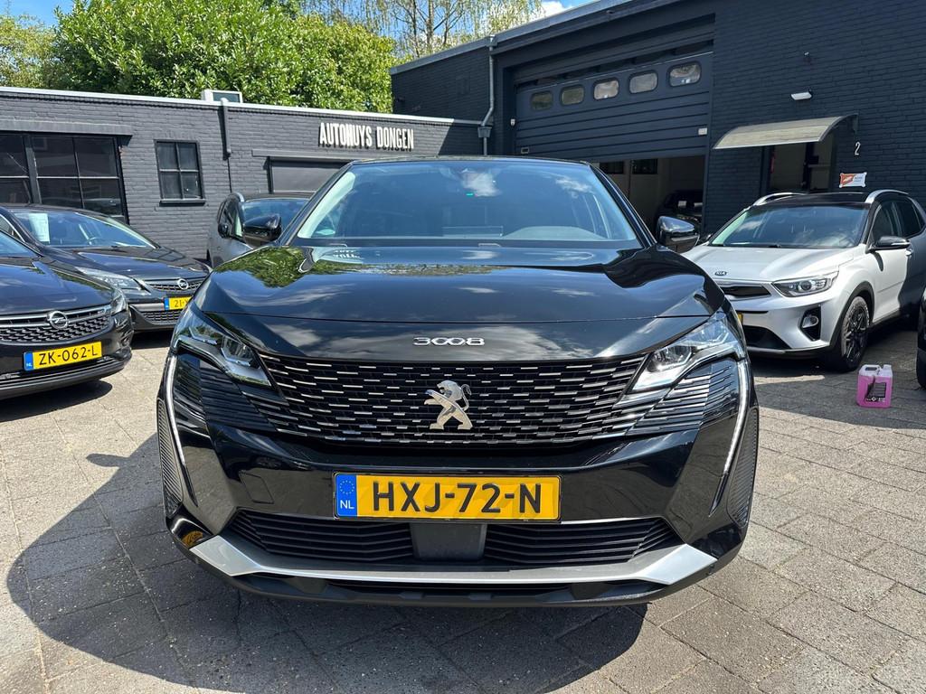 Peugeot 3008 1.6 HYbrid 225pk Aut|Allure|360 Cam|BTW-Auto, Zwart, 4 cilinders, Leder en Stof, Zwart