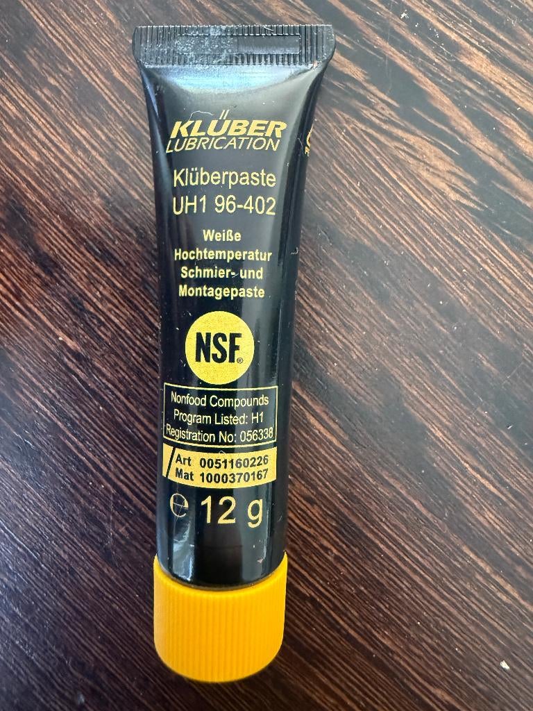 KLÜBER SMEERVET UH1 96-402, Ophalen