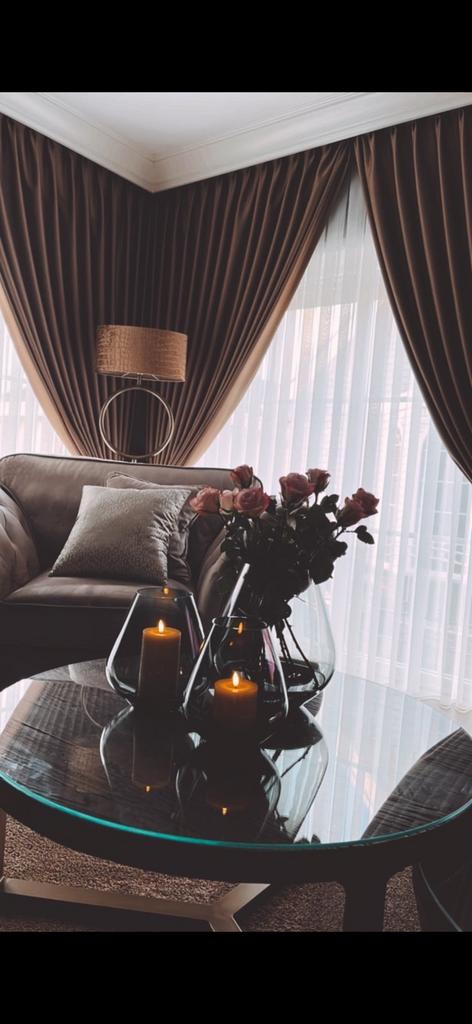 Glazen set smoke glas, Huis en Inrichting, Woonaccessoires | Vazen, Overige kleuren, Ophalen of Verzenden, Minder dan 50 cm, Glas