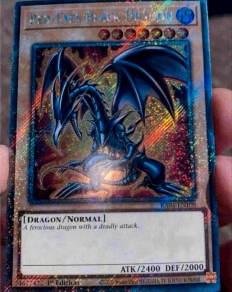 Yu-Gi-Oh! Red Eyes Black Dragon RA04 1st Ed Mint !, Hobby en Vrije tijd, Verzamelkaartspellen | Yu-gi-Oh!, Ophalen of Verzenden
