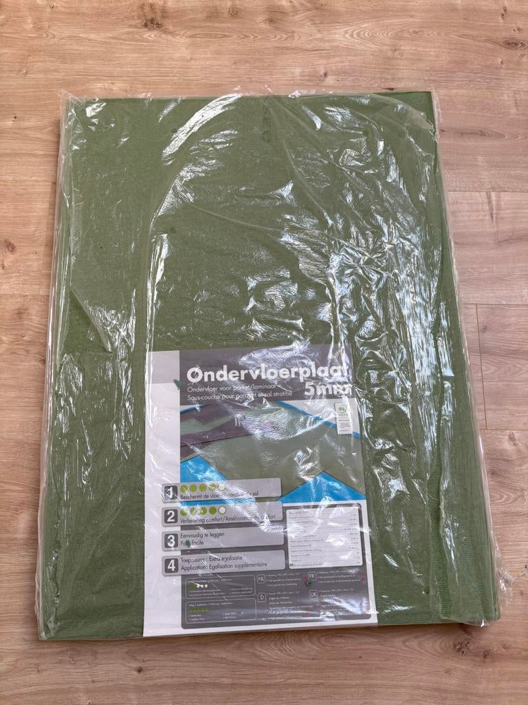 9 ondervloerplaten, Ophalen, Zo goed als nieuw, Minder dan 5 m², Folie