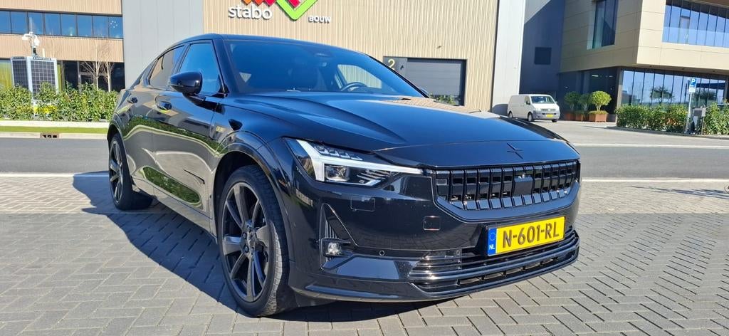Polestar 2 300kW Long Range Dual Motor leer, Auto's, Polestar, Automaat, Polestar 2, Zwart, 110 €/maand
