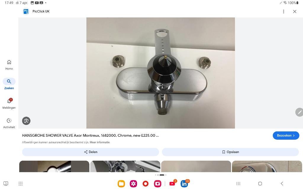 kraan Hansgrohe 1901, Doe-het-zelf en Verbouw, Sanitair, Ophalen of Verzenden, Gebruikt, Chroom, Overige typen