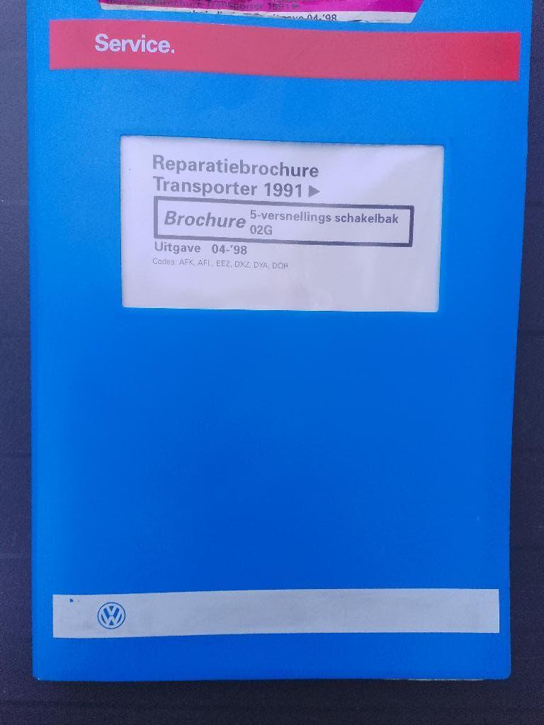 Werkplaatsboek Vw Transporter T4 TDi VR6 Versnellingsbak 02G, Ophalen of Verzenden, Gelezen, Volkswagen