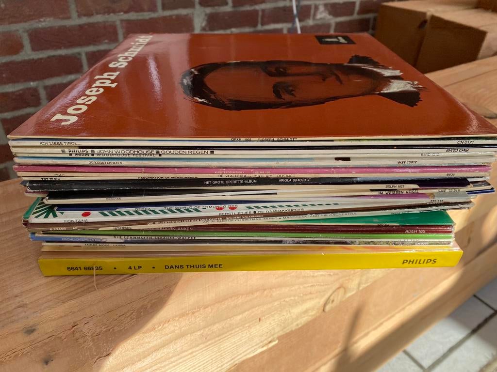 Stapeltje van 25 LP’s, Ophalen, Gebruikt, 12 inch