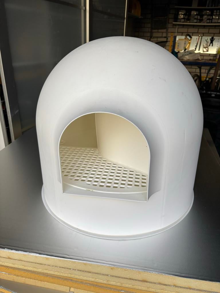 design kattenbak, Dieren en Toebehoren, Kattenbakken, Ophalen of Verzenden, Gebruikt