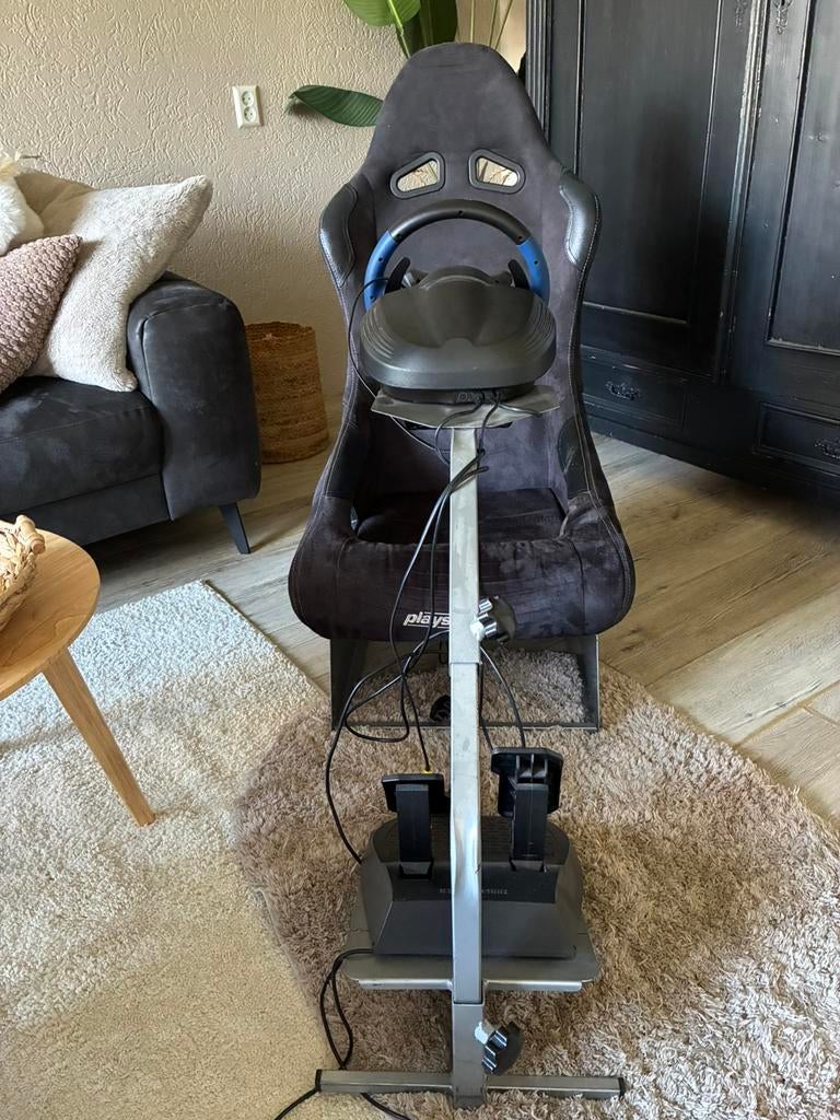 Playseat racing stoel met stuur en pedalen, Ophalen, Gebruikt, Playseat of Racestoel, PlayStation 4