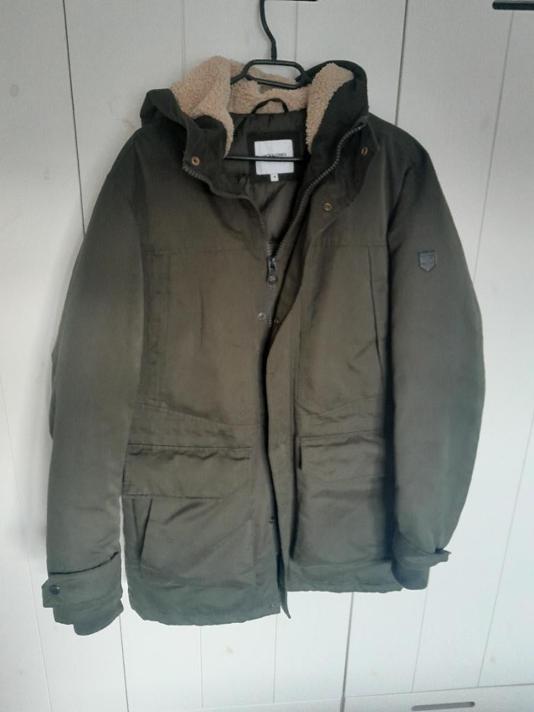 Heren parka jas Jack and Jones, Maat 48/50 (M), Ophalen of Verzenden, Zo goed als nieuw, Groen