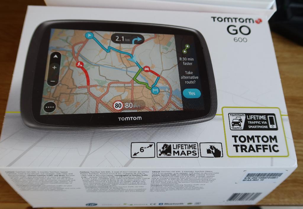 Tom Tom Go 600 met Life Time Maps - in prima staat, Ophalen of Verzenden, Gebruikt