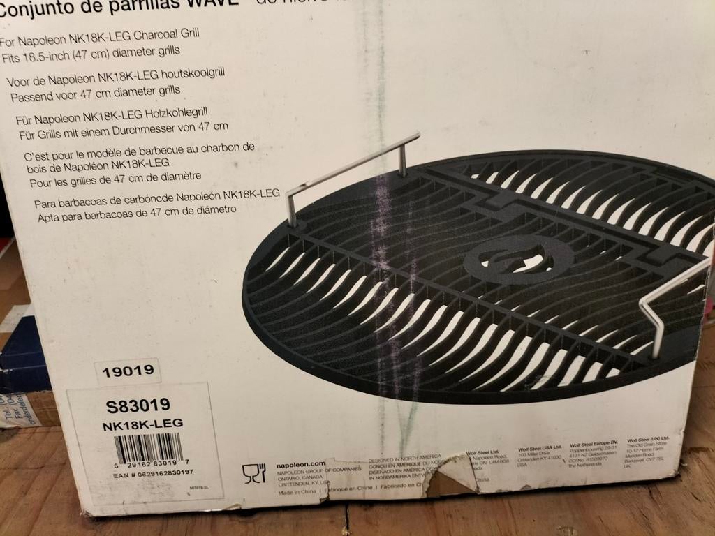 bbq grillplaat 47 cm napoleon., Tuin en Terras, Houtskoolbarbecues, Ophalen of Verzenden, Nieuw, Napoleon