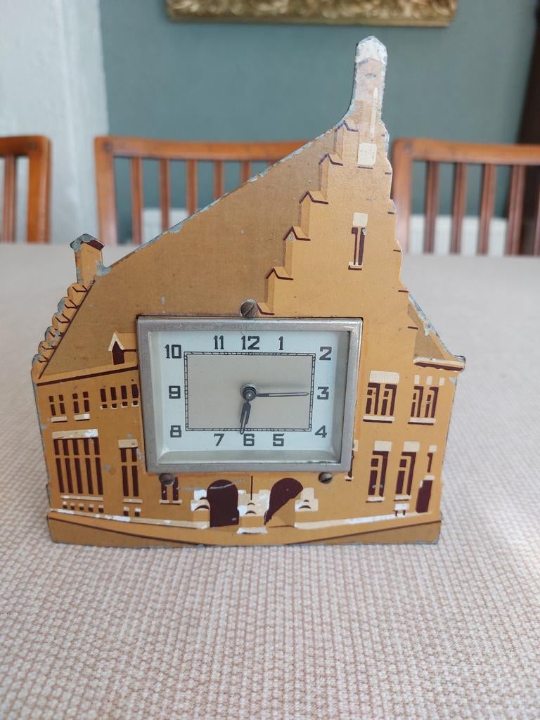 Klokje en spaarpot 1930 voor verzamelaar, Ophalen of Verzenden, Gebruikt, Poppenhuis