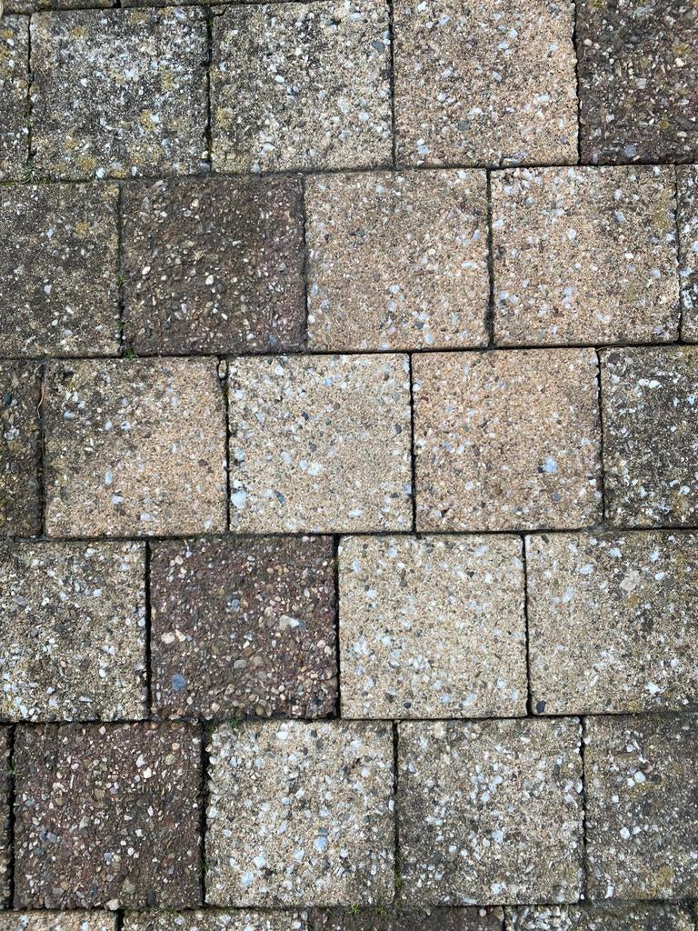 Koppelstenen, Tuin en Terras, Tegels en Klinkers, Gebruikt, Beton, Terrastegels, 5 tot 10 m²