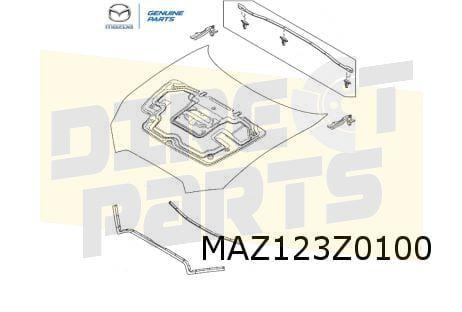 Mazda MX-5 (4/15-) (ND) motorkap (te spuiten) Origineel! N2Y