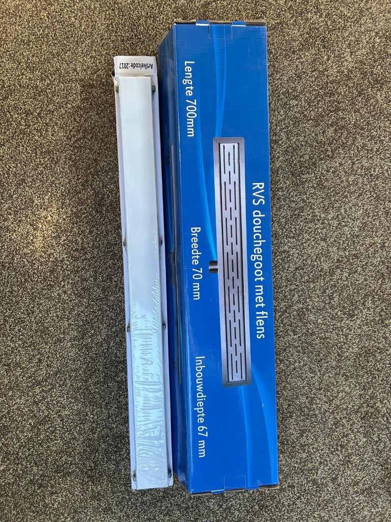 RVS douchegoot met flens 700mm, Doe-het-zelf en Verbouw, Sanitair, Ophalen, Nieuw, Rvs, Douche