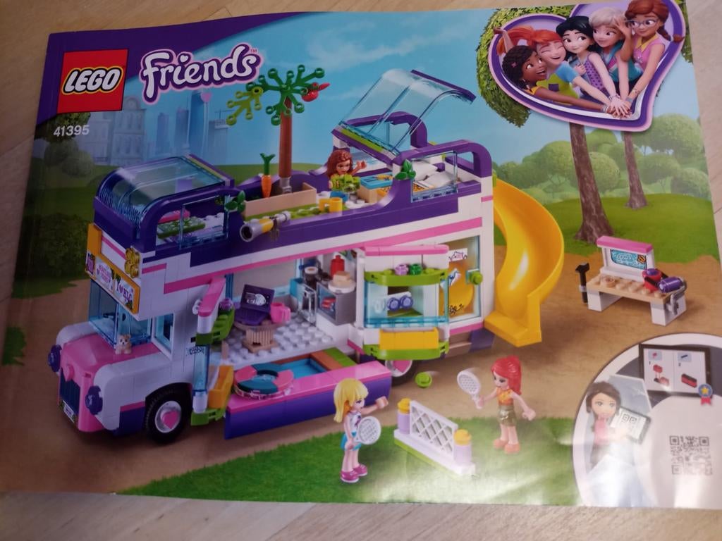 Lego Friends 41395 Vriendschapsbus., Ophalen of Verzenden, Zo goed als nieuw, Complete set, Lego