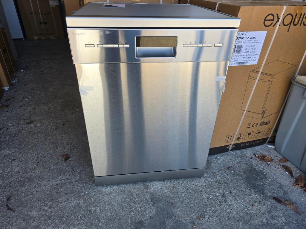 Nieuwe rvs luxe vrijstaande vaatwasser 60 cm breed, Witgoed en Apparatuur, Vaatwasmachines, Energieklasse A of zuiniger, 60 cm of meer