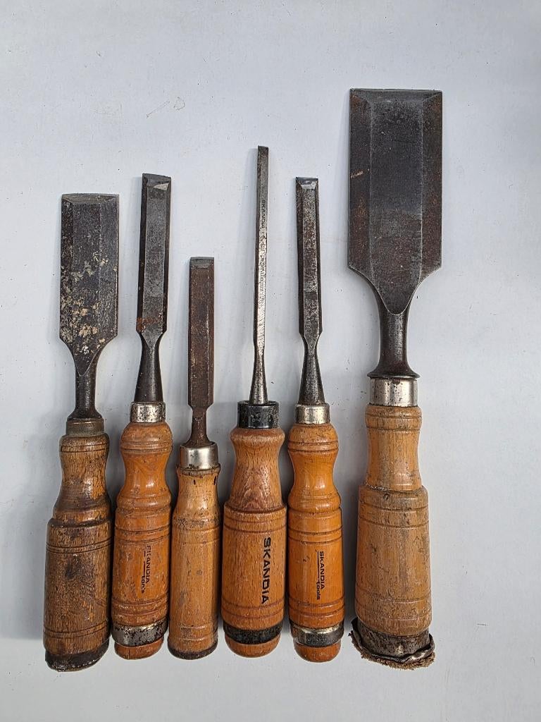 Beitels 6 stuks, Ophalen of Verzenden, Gebruikt