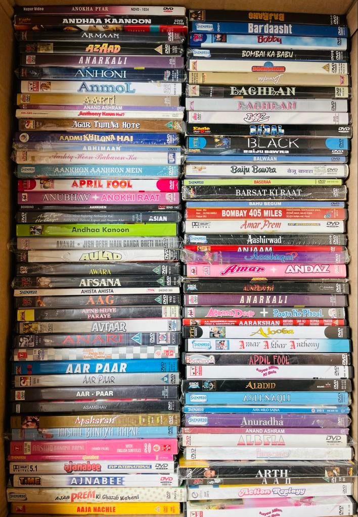 Grote collectie Bollywood DVD's - Nieuw in verpakking, Cd's en Dvd's, Alle leeftijden, Ophalen of Verzenden, Nieuw in verpakking