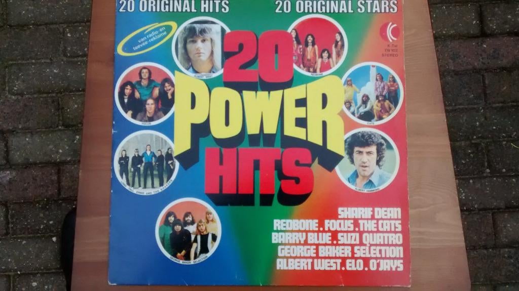 LP - K-Tel - 20 Power Hits, Ophalen of Verzenden, Zo goed als nieuw, 12 inch, Overige genres