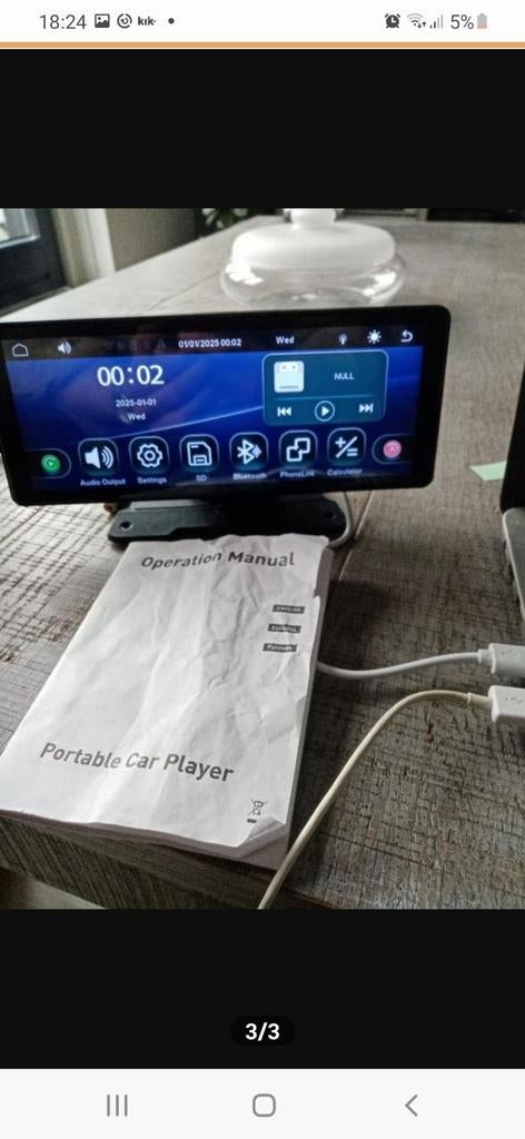 Draagbare Car Player met CarPlay/Android Auto, Ophalen of Verzenden, Zo goed als nieuw