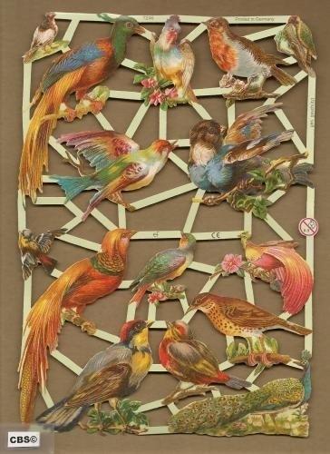 Vogels met Pauw poezieplaatjes 7246, Ophalen of Verzenden