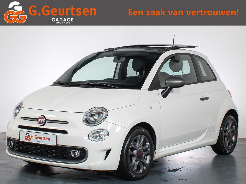 Fiat 500 0.9 TwinAir Turbo 500S Panoramadak, LED, Cruise Con, Voorwielaandrijving, Gebruikt, Leder en Stof, Origineel Nederlands