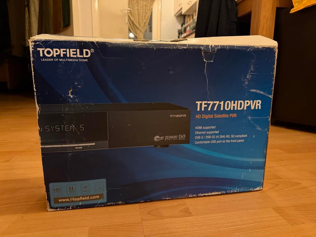 Topfield TF7710HDPVR Satellietontvanger met afstandsbedienin, Ophalen of Verzenden, Gebruikt, Harddiskrecorder