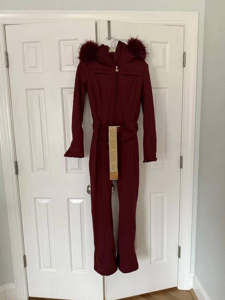 Nieuw goldbergh skipak ski pak rood parry 34 nieuw !, Kleding | Dames, Jumpsuits, Ophalen of Verzenden, Nieuw, Maat 34 (XS) of kleiner