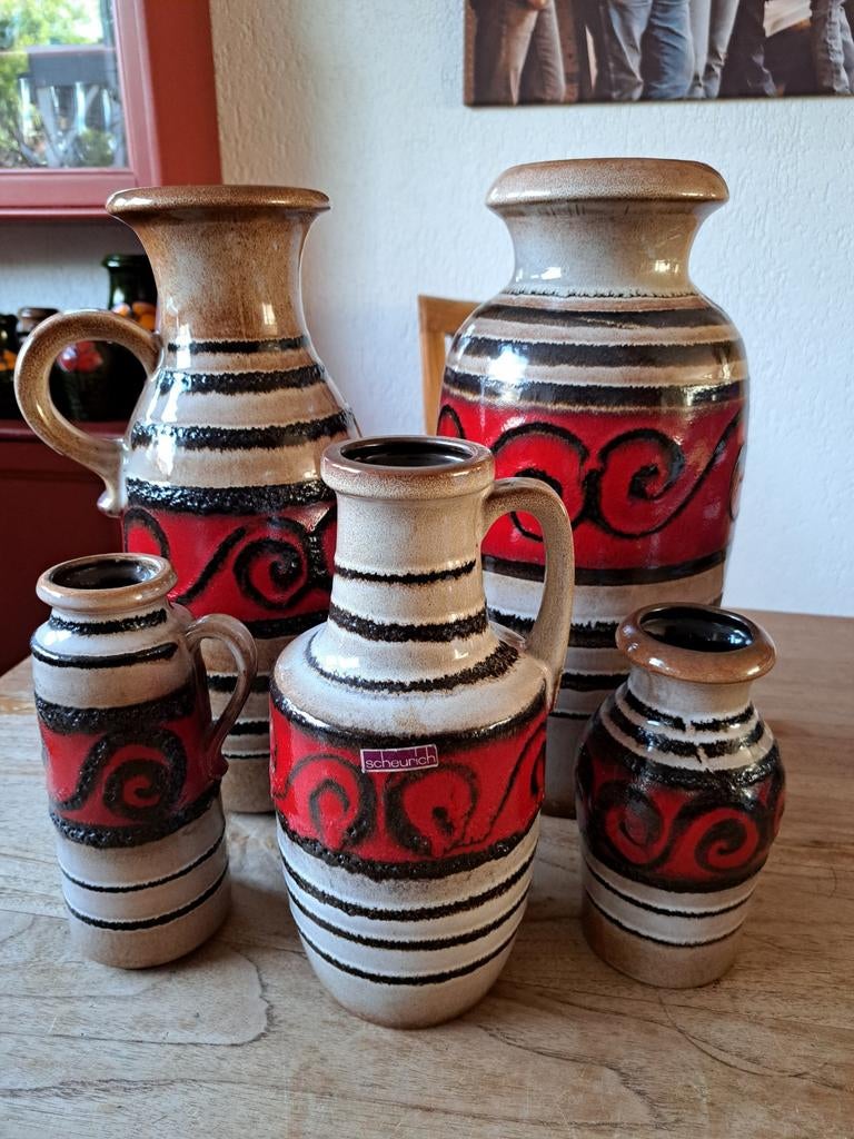 Set West Germany vazen, Scheurich, Ophalen