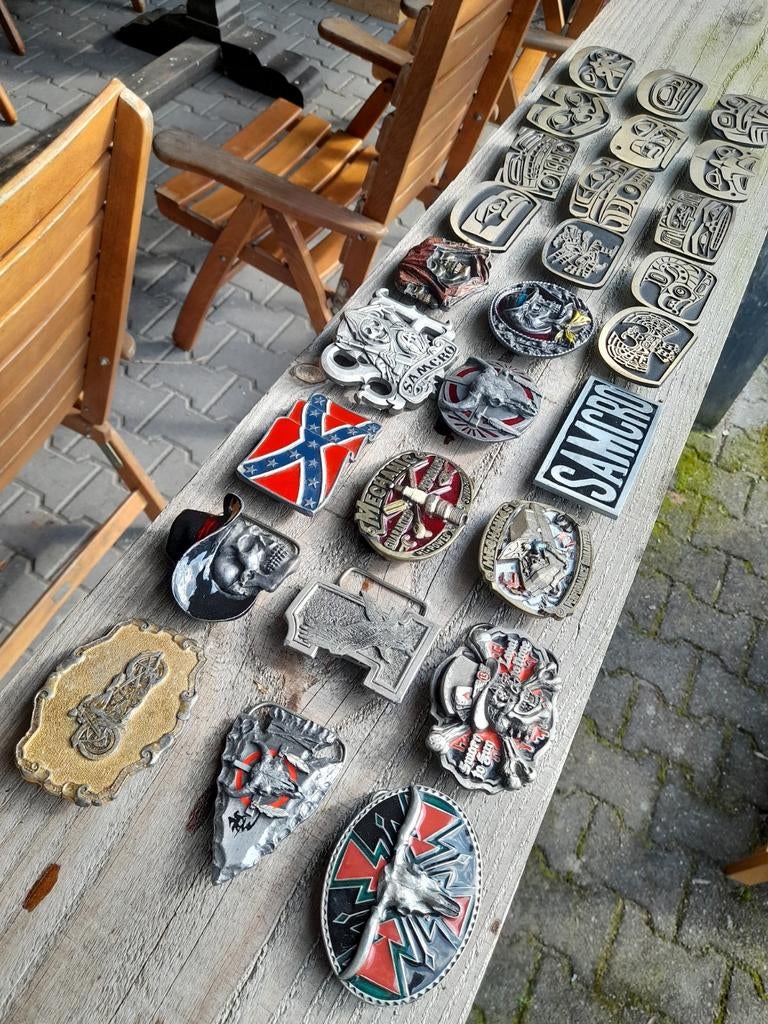 Collectie buckles buckels gespen koppels, Kleding | Heren, Ophalen of Verzenden, Zo goed als nieuw, Overige kleuren