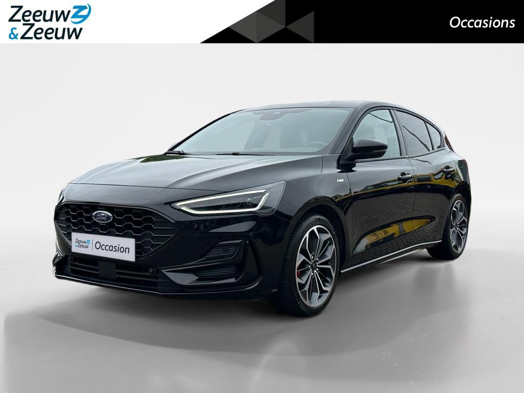 Ford Focus 1.0 EcoBoost Hybrid ST Line X | Prijs incl. onder, Auto's, 12 maanden, Stof, Gebruikt, Zwart