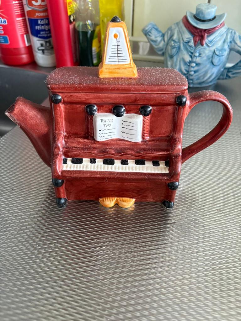 Antieke Vintage Seymour Mann Theepot - Piano Design, Antiek en Kunst, Ophalen