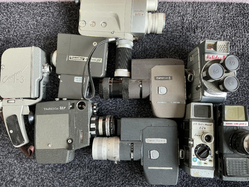 Oude filmcamera’s, Audio, Tv en Foto, Videocamera's Analoog, Ophalen, 8mm