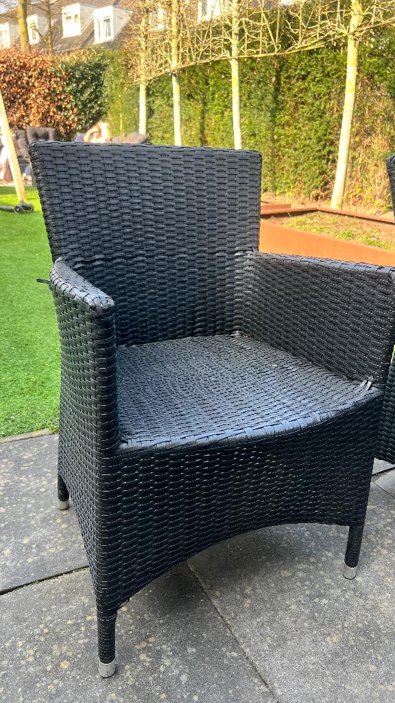 Collection Bois le Duc wicker tuinstoelen., Ophalen, Gebruikt, Wicker