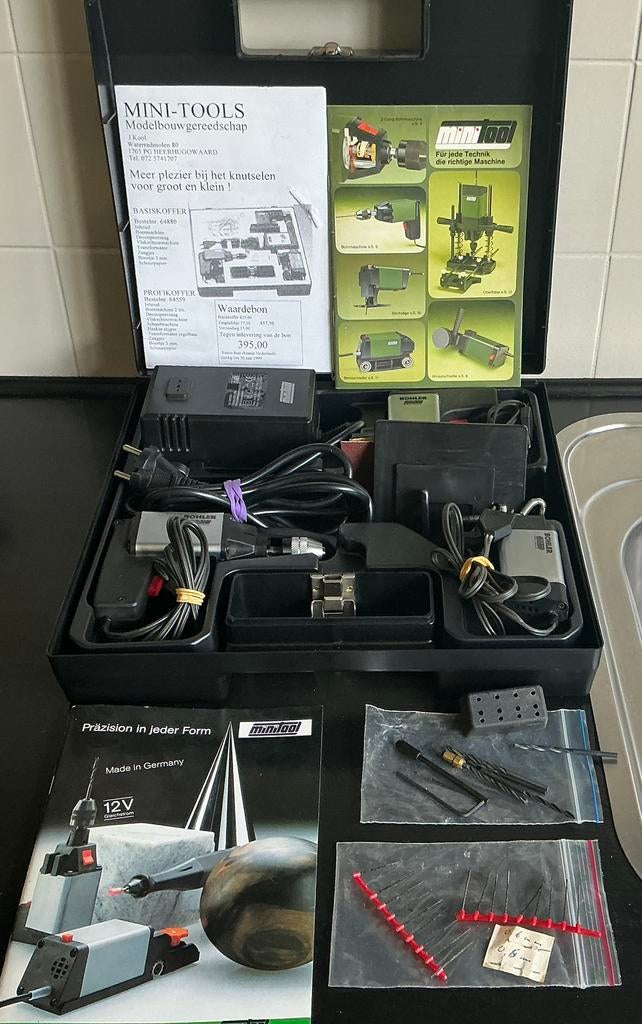 Minitool met boormachine , decoupeerzaag en schuurmachine, Ophalen of Verzenden, Zo goed als nieuw