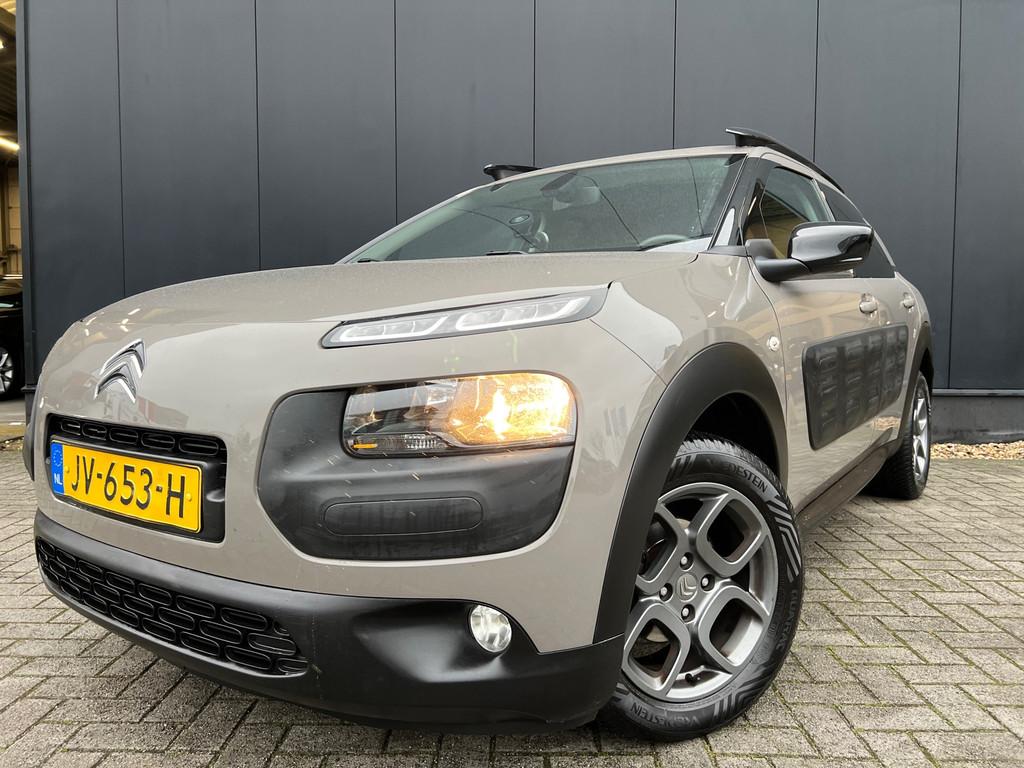 Citroen C4 Cactus 1.2 Shine '16 Navi/Lmv/OrgNl/Nap/Mooi, Auto's, Citroën, Voorwielaandrijving, Lichtsensor, Euro 6, 1199 cc