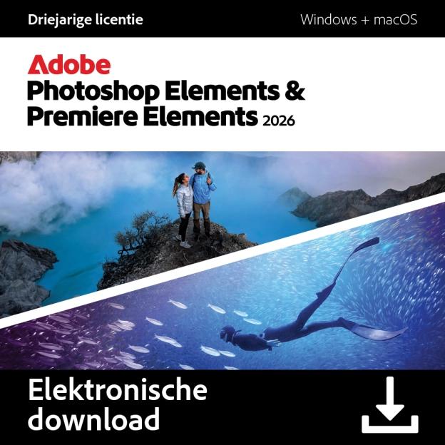 Adobe Photoshop Elements & Premiere Elements 2026, Verzenden, Nieuw, Overige programma's, MacOS