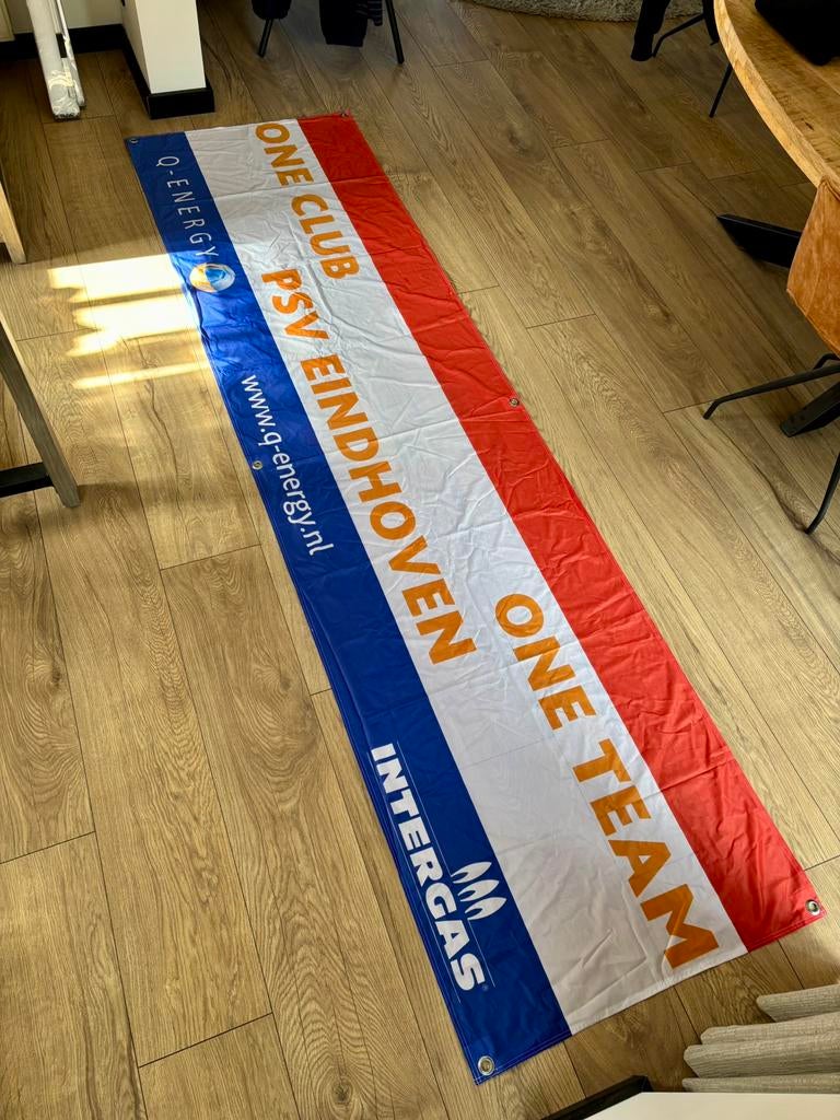 PSV doek banner vlag Nederland, Ophalen of Verzenden, Zo goed als nieuw, PSV