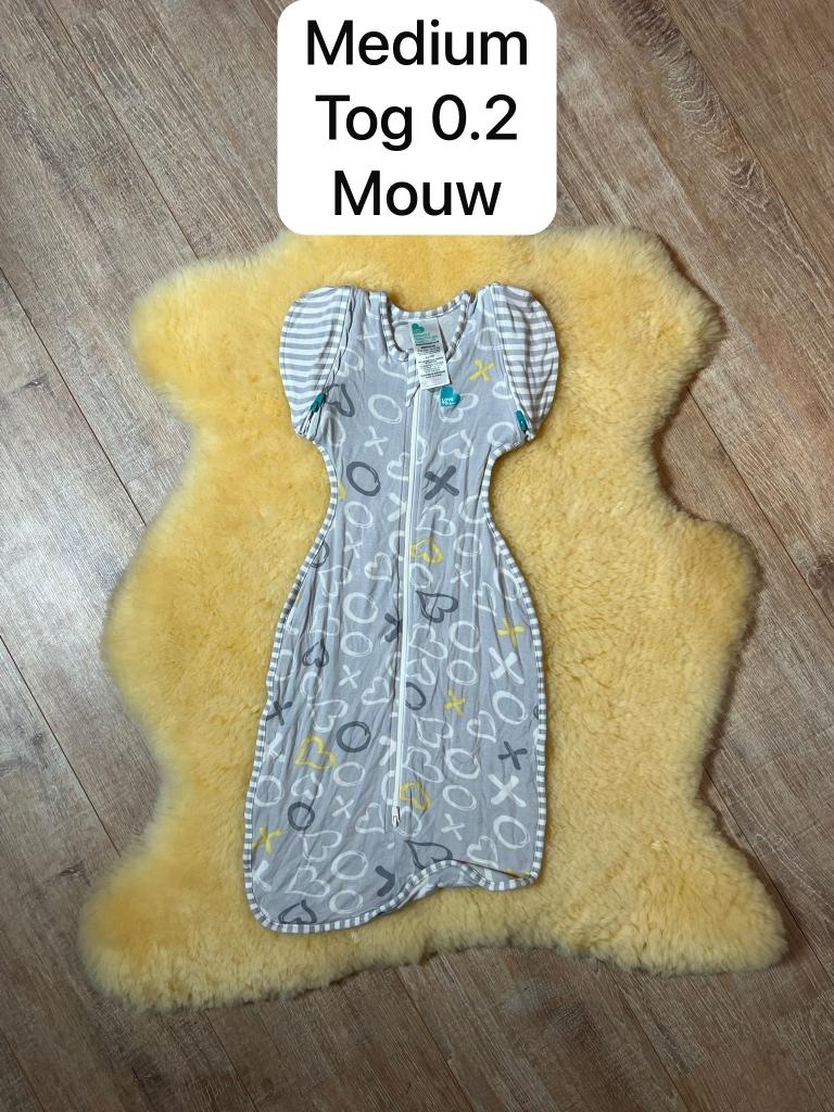 Love to dream inbakerslaapzak fase 2 met mouw medium tog 0.2, Ophalen of Verzenden, Zo goed als nieuw, Minder dan 70 cm, Bakerzak of Bakerdoek