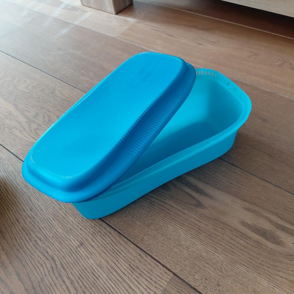 Tupperware pastakoker voor de magnetron, Ophalen of Verzenden, Zo goed als nieuw, Blauw, Overige typen